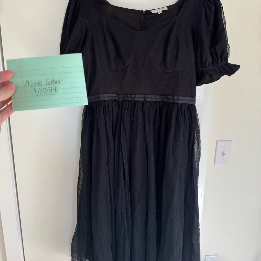 Ivy City Black Ballerinaa Dress 1X - Picture 2 of 3